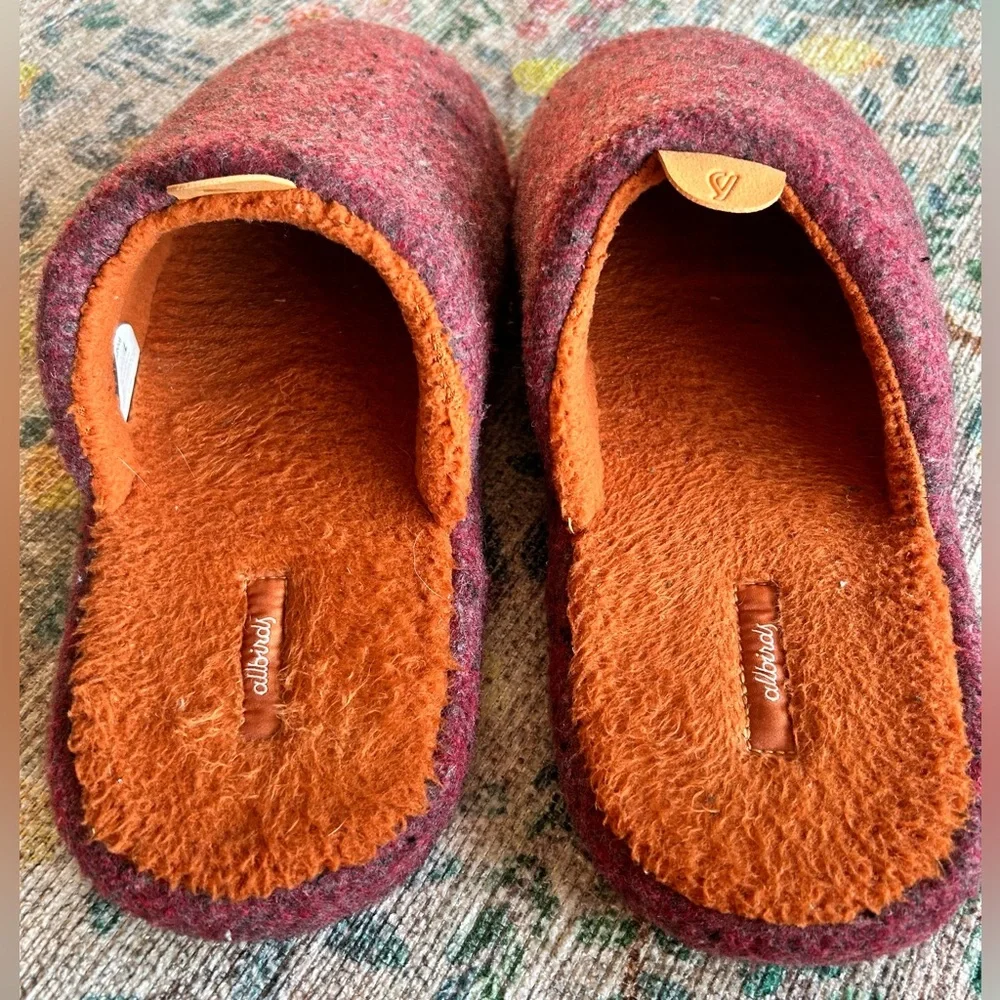 allbirds Unisex Wool Dwellers Slippers, red/berry